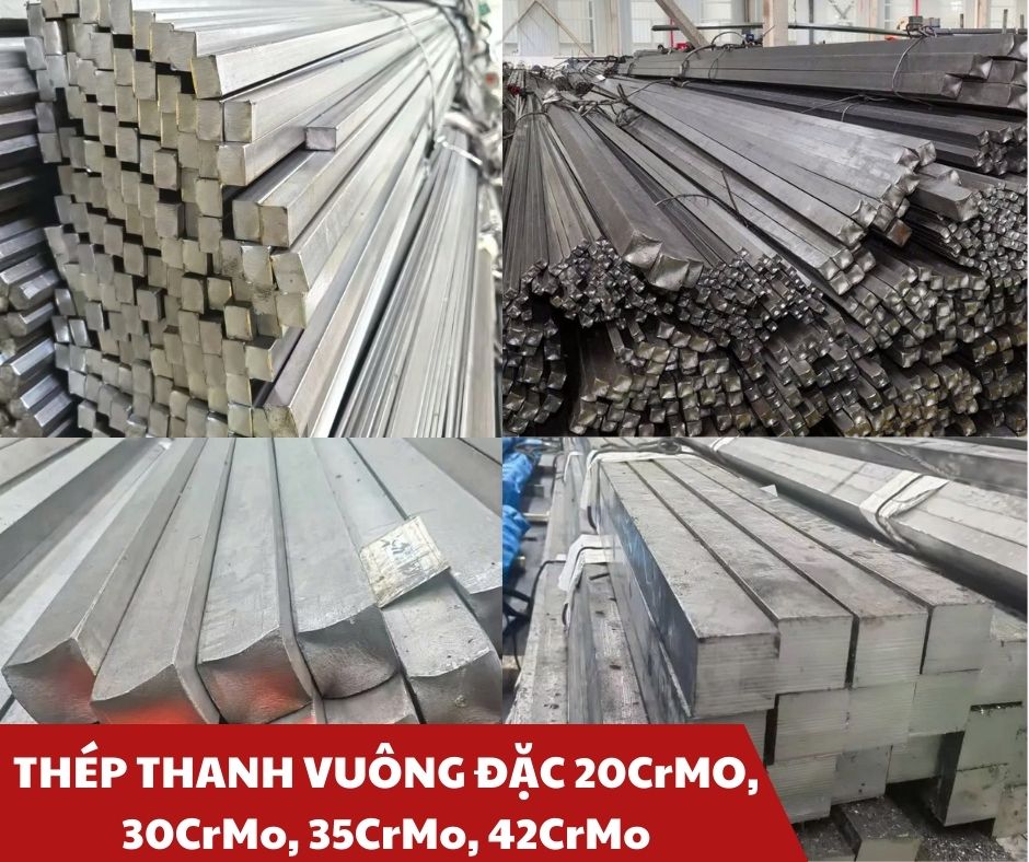 Thép thanh vuông đặc 20CrMo, 30CrMo, 35CrMo, 42CrMo - Unico Steel